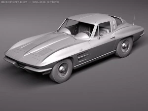 Chevrolet Corvette C2 Coupe 3D Model