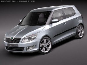 Skoda Fabia 5-door 2011 Modelo 3D