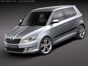 Skoda Fabia 5 pintu 2011 Model 3D