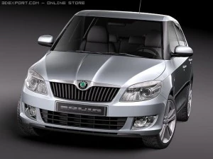 Skoda Fabia 5-door 2011 3D Model
