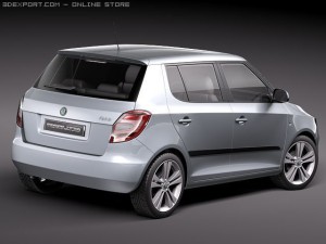 Skoda Fabia 5-door 2011 Model 3D