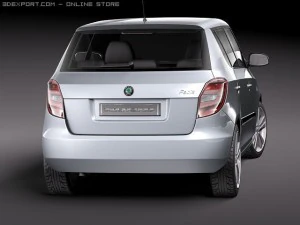 Skoda Fabia 5-door 2011 3D Model