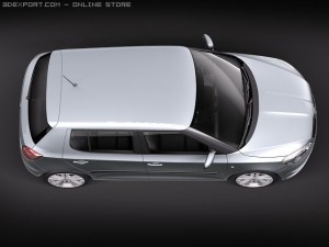 Skoda Fabia 5-door 2011 Model 3D