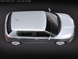 Skoda Fabia 5-door 2011 3D Model