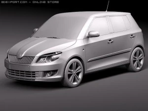 Skoda Fabia 5-door 2011 3D Model