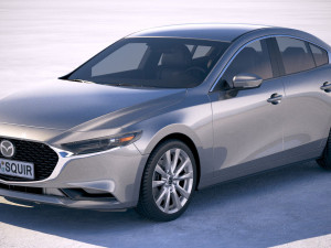 mazda 3 sedan 2019 3D Model