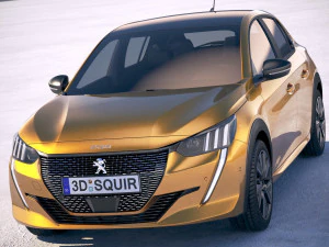 Peugeot 208 2020 3D Model