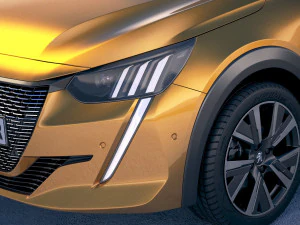 Peugeot 208 2020 3D Model