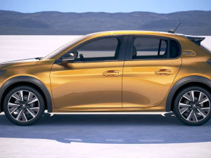 Peugeot 208 2020 3D Model