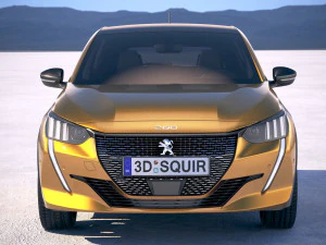 Peugeot 208 2020 3D Model