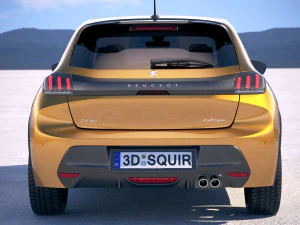 Peugeot 208 2020 3D Model