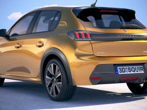 Peugeot 208 2020 3D Model