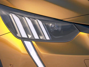 Peugeot 208 2020 3D Model