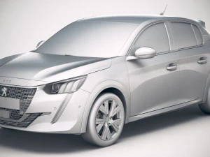 Peugeot 208 2020 3D Model