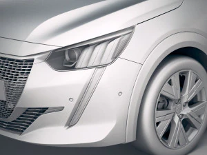 Peugeot 208 2020 3D Model