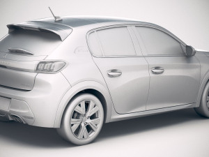 Peugeot 208 2020 Modelo 3D