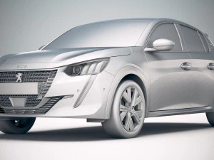 Peugeot 208 2020 3D Model