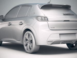Peugeot 208 2020 Modelo 3D