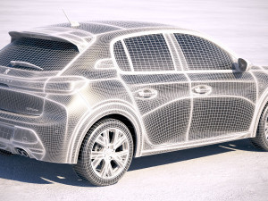 Peugeot 208 2020 Modelo 3D