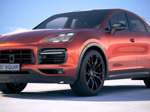 Porsche Cayenne Coupe 2020 3D Модель