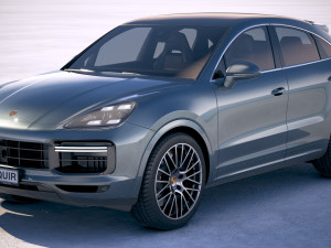 Porsche Cayenne Turbo Coupe 2020 3D Model