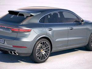 Porsche Cayenne Turbo Coupe 2020 3D Model