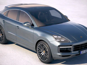 Porsche Cayenne Turbo Coupe 2020 3D Model