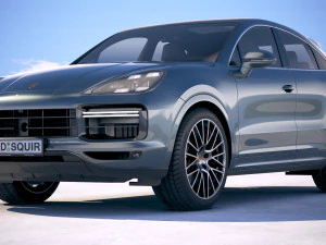 Porsche Cayenne Turbo Coupe 2020 3D Model