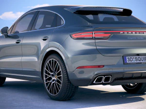 Porsche Cayenne Turbo Coupe 2020 3D Model