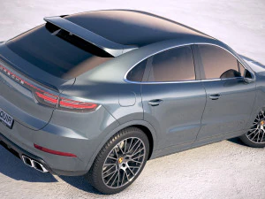 Porsche Cayenne Turbo Coupe 2020 3D Model