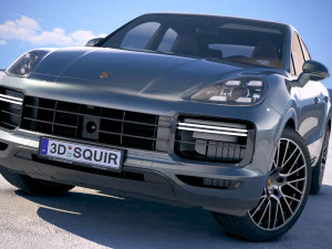 Porsche Cayenne Turbo Coupe 2020 3D Model