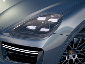Porsche Cayenne Turbo Coupe 2020 3D-Modell