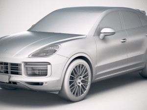Porsche Cayenne Turbo Coupe 2020 3D-Modell