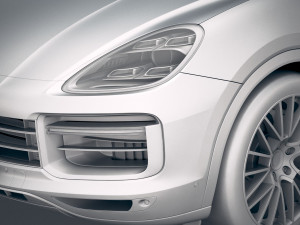 Porsche Cayenne Turbo Coupe 2020 3D-Modell