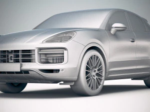 Porsche Cayenne Turbo Coupe 2020 3D Model