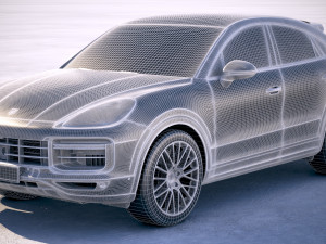 Porsche Cayenne Turbo Coupe 2020 3D-Modell