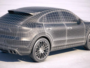 Porsche Cayenne Turbo Coupe 2020 3D Model