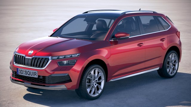Skoda Kamiq 2020 Model 3D .c4d .max .obj .3ds .fbx .stl .blend