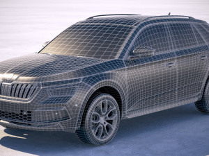 Skoda Kamiq 2020 Model 3D