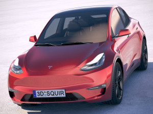 Tesla Model Y 2021 3Dモデル