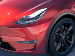 Tesla Model Y 2021 3Dモデル