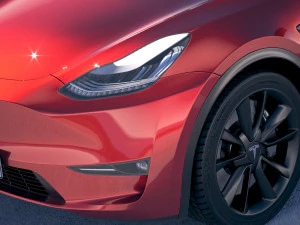 Tesla Model Y 2021 3D Model