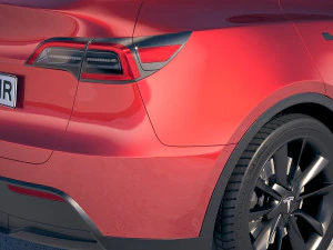Tesla Model Y 2021 3D Model