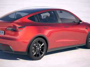 Tesla Model Y 2021 3Dモデル