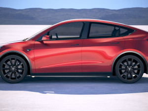 Tesla Model Y 2021 3Dモデル