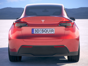 Tesla Model Y 2021 3Dモデル