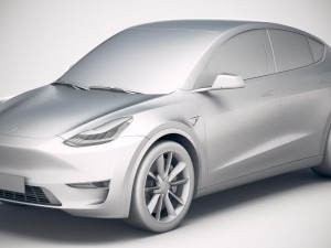Tesla Model Y 2021 3Dモデル