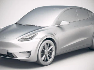 Tesla Model Y 2021 3D Model
