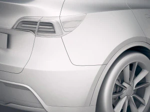 Tesla Model Y 2021 3D Model