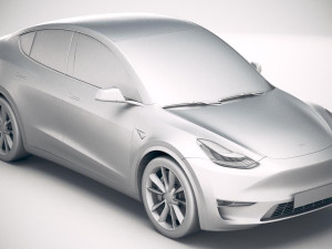 Tesla Model Y 2021 3Dモデル